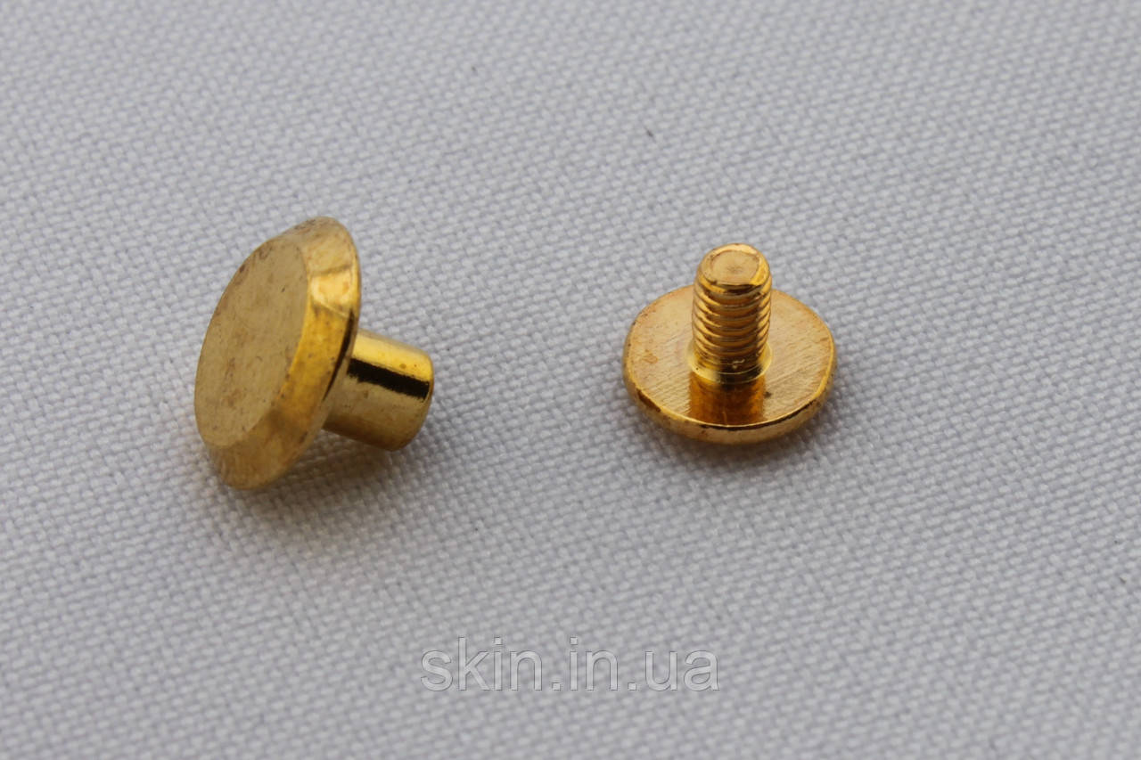 Гвинт ремінний, висота - 5 мм, колір - золотистий, артикул СК 5041