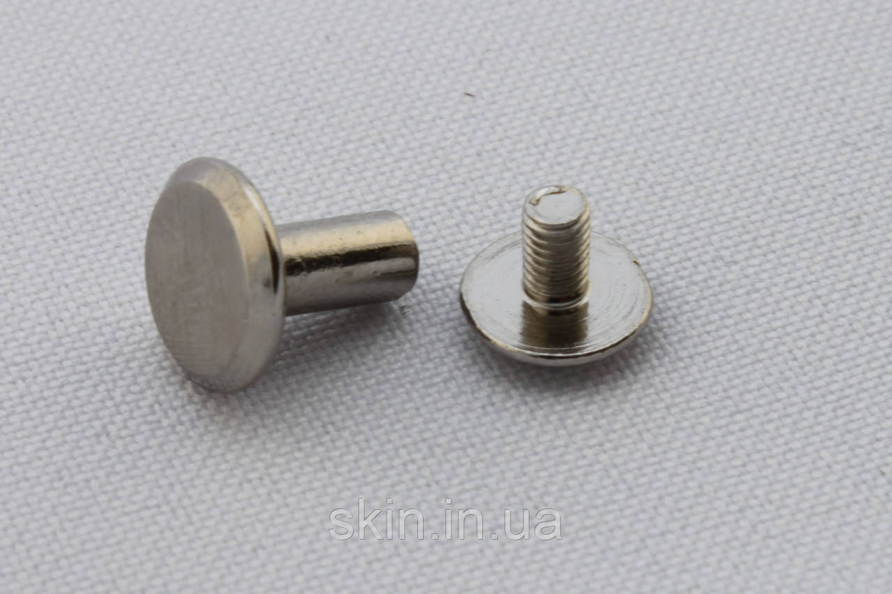 Гвинт ремінний, висота - 8 мм, колір - нікель, артикул СК 5065
