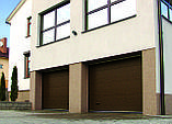 Гаражні секційні ворота ALUTECH TREND. Розмір 5375х2125 мм. Колір коричневий RAL 8014. S-гофр, фото 6