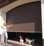 Гаражні секційні ворота ALUTECH TREND. Розмір 5500х2875 мм. Колір коричневий RAL 8014. S-гофр, фото 2