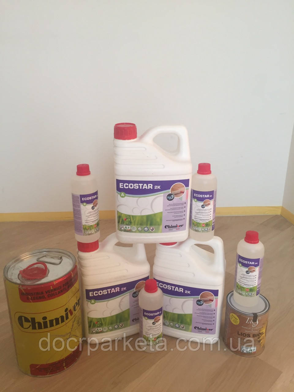 Лак паркетний екостар 2к матовий химивер, Chimiver ecostar 2k op, фото 1