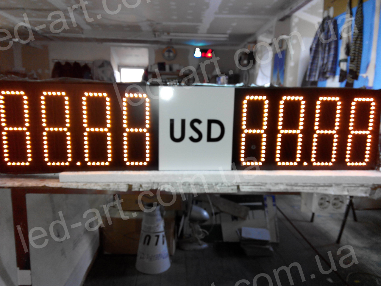 Светодиодное табло обмен валют одностороннее 700х600 мм LED-ART-700х600-1 - фото 9 - id-p95844007