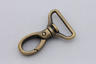 Карабін для сумки, ширина - 25 мм, колір - антик, артикул СК 5049