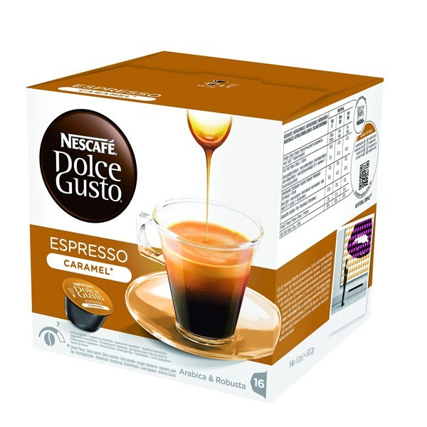 Кава в капсулах NESCAFE Dolce Gusto Espresso Caramel 16 шт. (Нескафе Дольче Густо), Англія