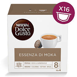 Кава в капсулах NESCAFE Dolce Gusto Essenza Di Moka 16 шт. (Нескафе Дольче Густо), Іспанія
