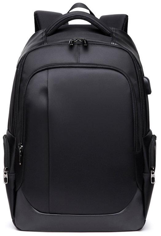 Рюкзак міський Meilun 1283 c USB чорний, 25 л, фото 1