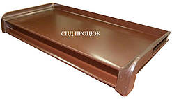 Заглушка на відлив віконний коричнева RAL 8017 довжина 586 мм