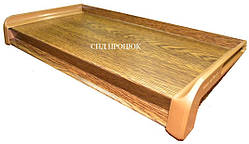 Заглушка на відлив віконний теракотовий, пыд золотий дуб RAL 8003 довжина 586 мм