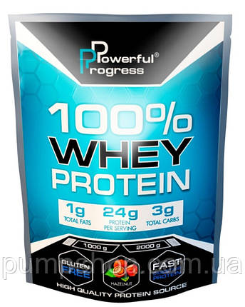 Сироватковий протеїн Powerful Progress 100% Whey Protein 2000 г ( різні смаки ), фото 2