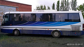 Производство и замена лобового стекла триплекс на автобусе SOR LC 9.5  в Никополе (Украина). 2