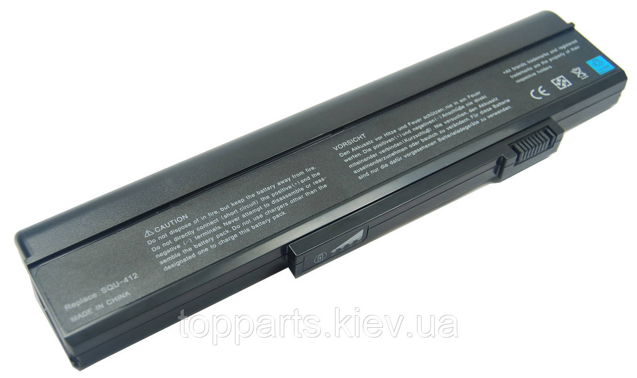 Батарея для ноутбука Gateway SQU-412, 5200mAh, 6cell, 10.8V, Li-ion, чорна,