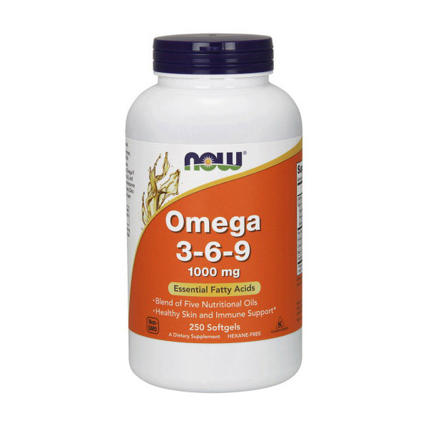 Жирні кислоти Omega 3-6-9 Now Foods 1000 мг капсул 250