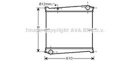 Радіатор системи охолодження Renault Mascott 04-10 3.0 dCi AVA COOLING