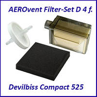 AEROvent Filter-Set D 4 f. Devilbiss Compact 525