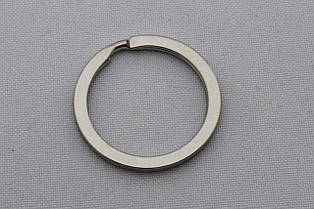 Кільце ключне пласке, внутрішній діаметр - 25 мм, товщина - 2 мм, колір - нікель, артикул СК 5176