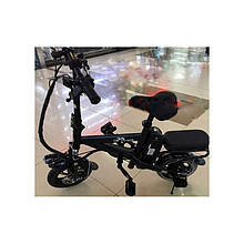 Велосипед на моторі E-BIKE MiniFOX Акумулятор 8.8 чорний колір потужність 250 W