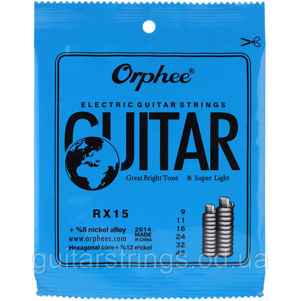 Струны Orphee RX15 Nickel Alloy Super Light 9-42