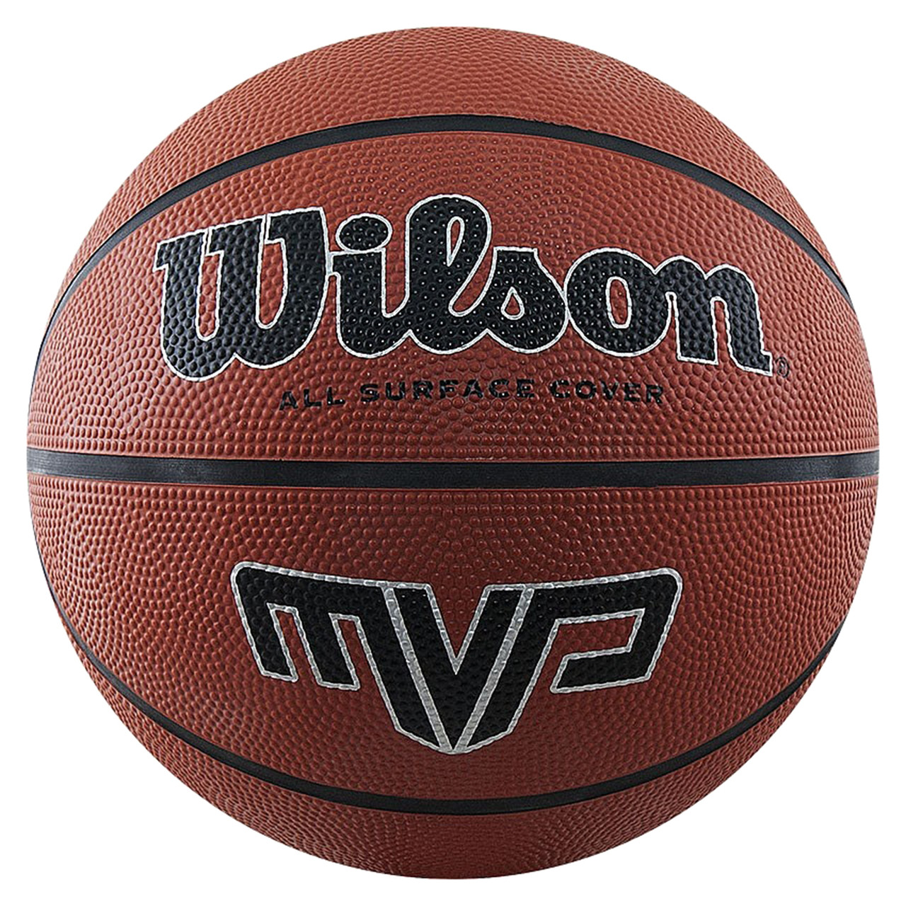 М'яч баскетбольний Wilson MVP розмір 6 гумовий для вулиці-зали коричневий (WTB1418XB06)