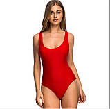 Суцільний чорний купальник, фото 4