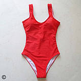 Суцільний чорний купальник, фото 3