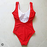 Суцільний чорний купальник, фото 2