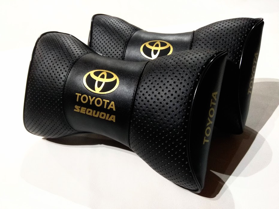 Подушка на підголовник в авто Toyota SEQUOIA чорний 1 шт