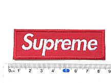 Нашивка Supreme 80x26 мм червоний, фото 5