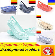 Босоніжки жіночі Crocs Німеччина-Україна. Балетки літні мильниці. Пляжний взуття крокси.