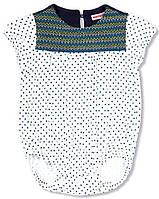 Боді для дівчинки колекція MISS DOTTY весна - літо Mariquita 111-12-001 білий 92-98