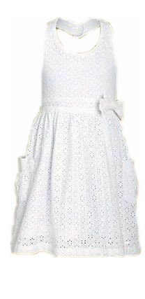 Плаття дитяче колекція BELLISIMA весна-літо Mariquita 111-28-040 біле 116-122