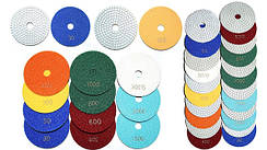 Гнучкі алмазні диски"ЧЕРЕПАШКИ" для полірування каменю діаметр 100 мм