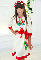 Плаття з вишивкою для дівчинки Маки