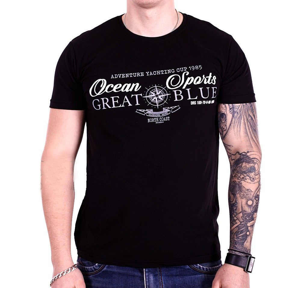 Футболка StrongMan f1928/2 Чорна XL