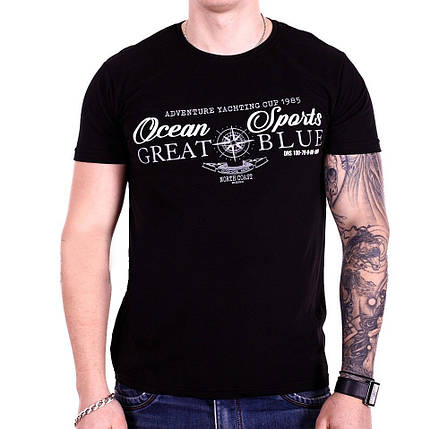 Футболка StrongMan f1928/2 Чорна XL, фото 1