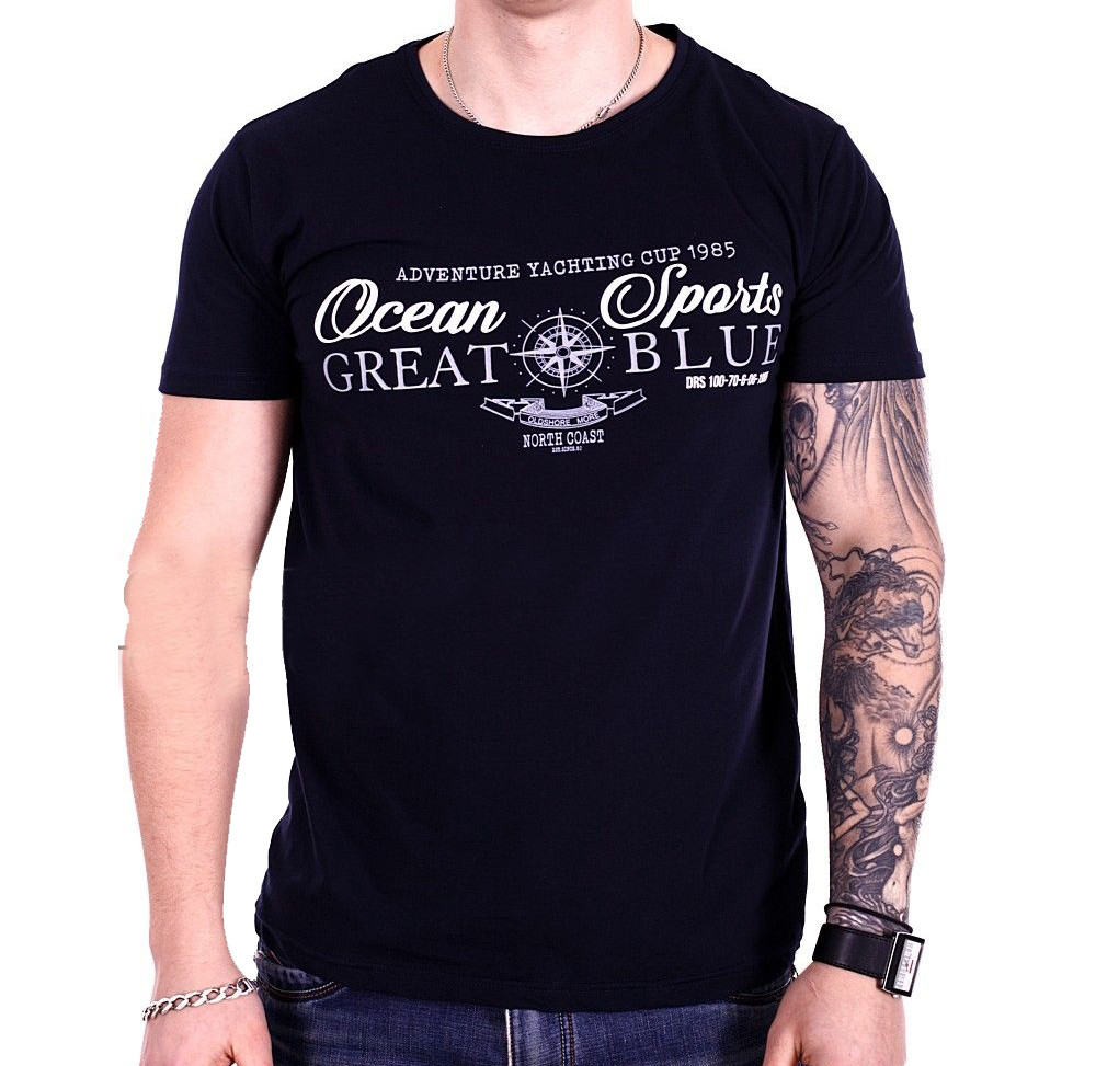 Футболка StrongMan f1928/3 Темно-синя M