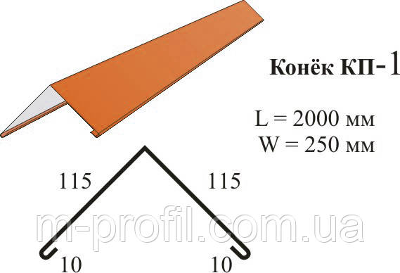 Коник КП-1 цинк, фото 1