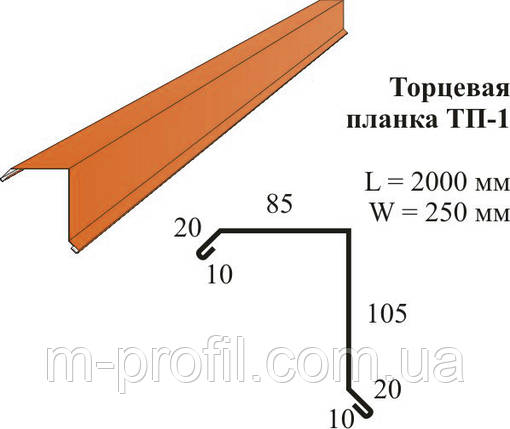 Торцева планка ТП-1, фото 1