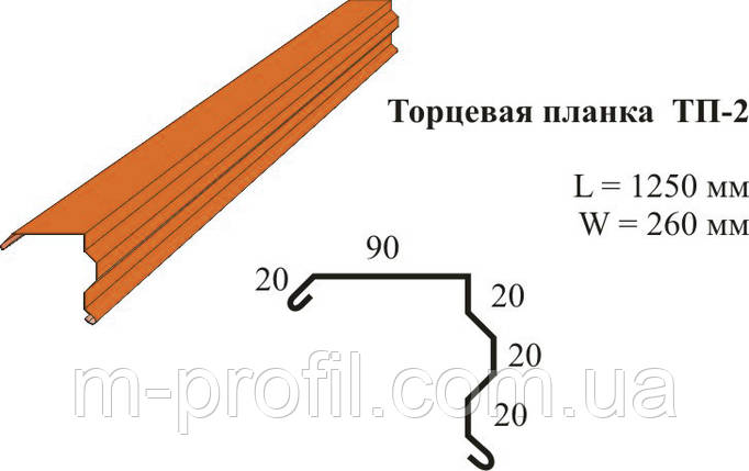 Торцева планка ТП-2, фото 1
