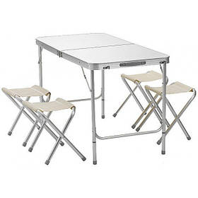 Розкладний стіл для пікніка FOLDING TABLE з 4 стільцями