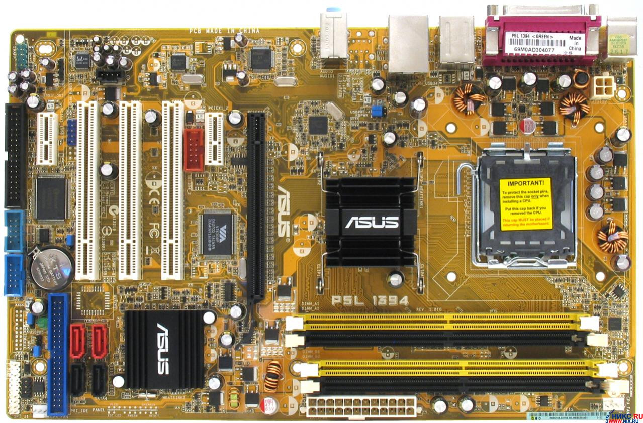 Купить Материнская Плата ASUS P5L 1394 I945P, S775 В Киеве От.