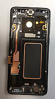 Дисплей (LCD) Samsung GH97-21691A G965 S9 Plus з сенсором чорний сервісний з рамкою