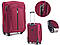 Валіза Wings 1706 тканинна Середня (M) на 4 колесах Бордова, фото 4
