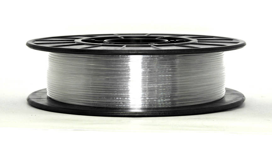 Нитка PETG (CoPET, ПЕТГ) пластик для 3D-друку, Clear (1.75 мм/0.5 кг), фото 1