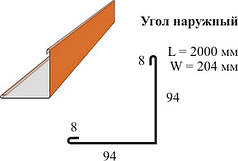 Кут зовнішній УН