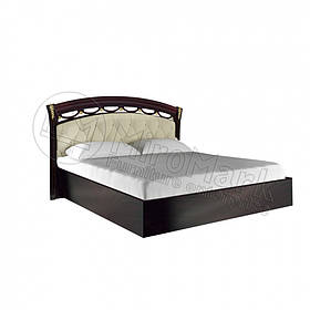 Двоспальне ліжко 160х200 мяка спинка без каркасу у спальню Роселла Перо Рубіно Міромарк