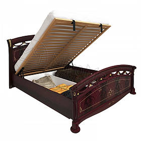 Двоспальне ліжко 160х200 Люкс з підйомним механізмом у спальню Роселла Перо Рубіно Міромарк