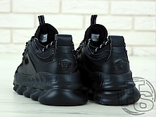 Жіночі кросівки Versace Chain Reaction 2 Triple Black DSU7071E.D7CTG-D41, фото 3