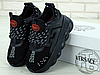 Жіночі кросівки Versace Chain Reaction 2 Triple Black DSU7071E.D7CTG-D41, фото 2