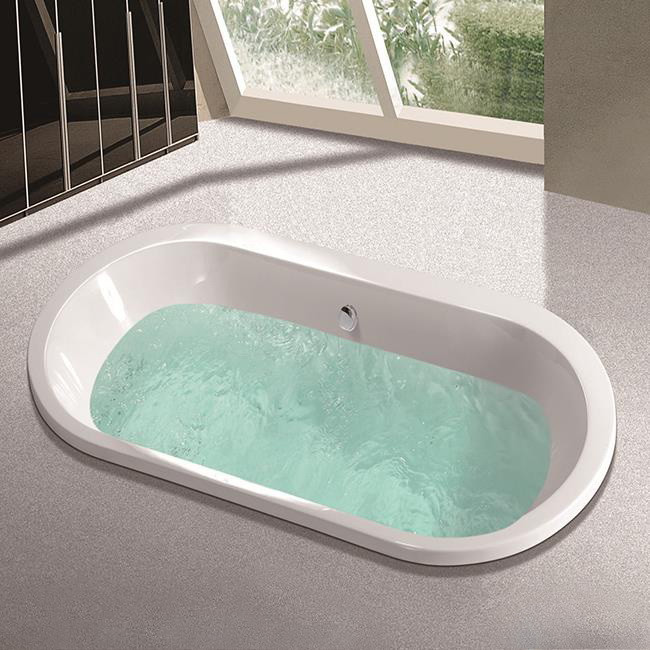 Вбудована овальна ванна 180x80 Atlantis C-312