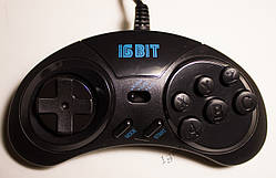 Джойстик Сега Турбо 16 біт (черн. кнопки)